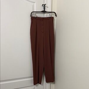 Aritzia Women's Rust Brown Tailored Trousers Size 2